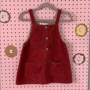 Zara overall dress corduroy